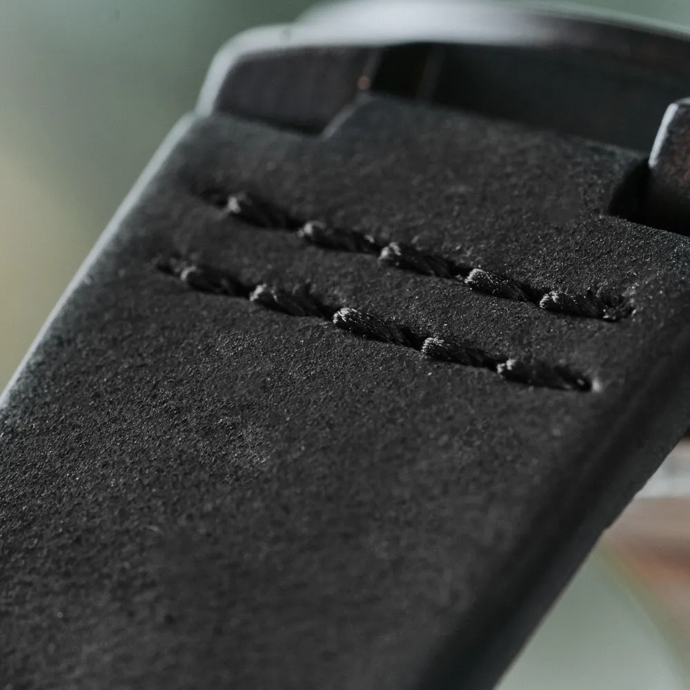 22mm Black Leather Band