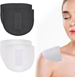 4 Pairs Set-in Shoulder Pads 2 Thicknesses(1cm 1.5cm) Breathable Sponge Foam Pads Shoulders Enhancer Sewing Accessories for Women Men Sloping High Low Shoulders Blazer Suit T-Shirt