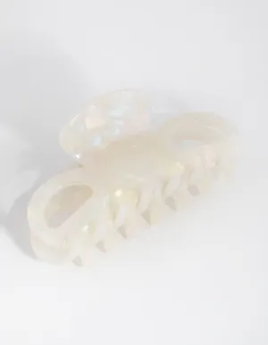 Acrylic White Bow Claw