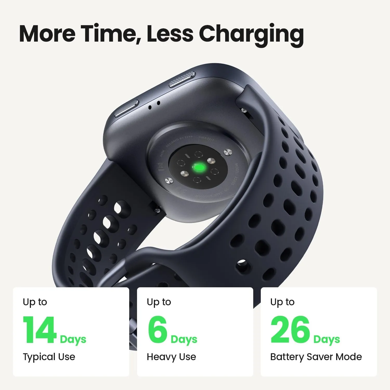 Amazfit Bip 6 Smart Watch 46mm, 14 Day Battery, 1.97" AMOLED Display, GPS & Free Maps, AI, Bluetooth Call & Text, Health, Fitness & Sleep Tracker, 140  Workout Modes, 5 ATM Water-Resistance, Red