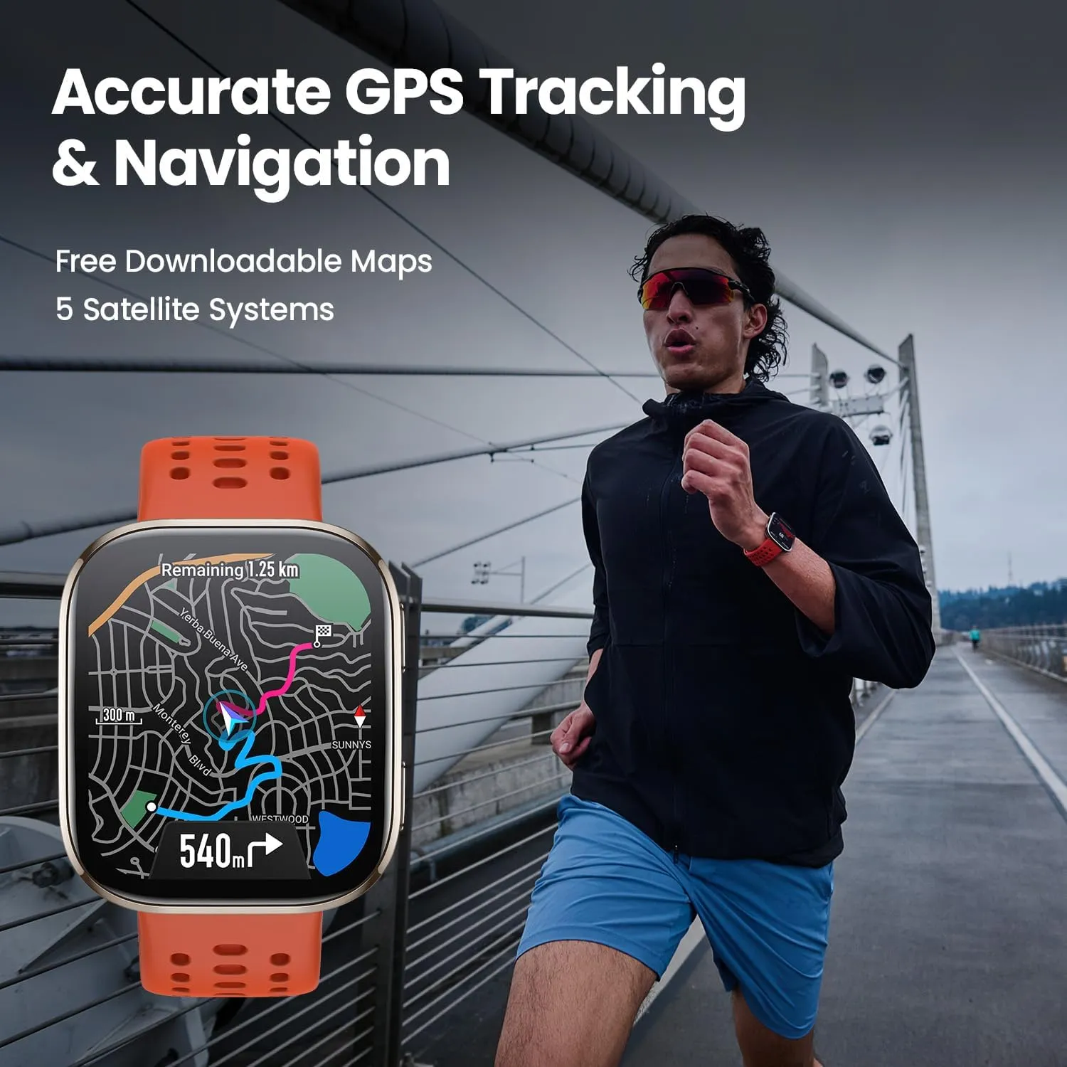 Amazfit Bip 6 Smart Watch 46mm, 14 Day Battery, 1.97" AMOLED Display, GPS & Free Maps, AI, Bluetooth Call & Text, Health, Fitness & Sleep Tracker, 140  Workout Modes, 5 ATM Water-Resistance, Red