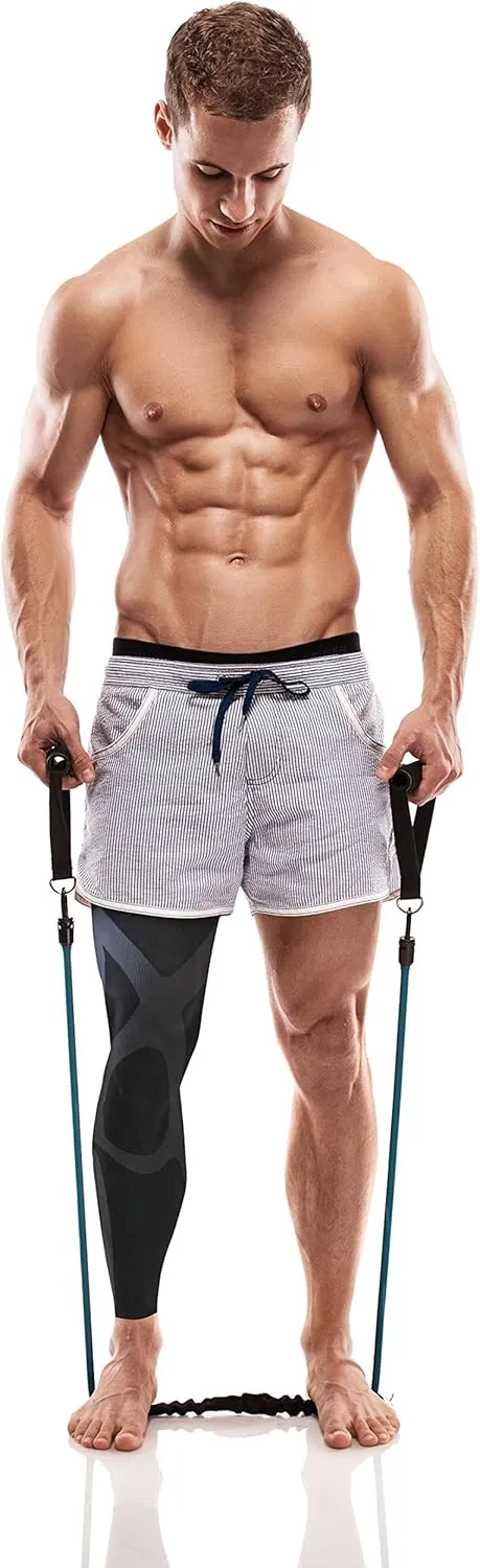 B-Driven Sports Full Leg Compression Sleeve For Men Women - Medical Grade 20-30mmHG - Running Recovery Swelling Thigh Support