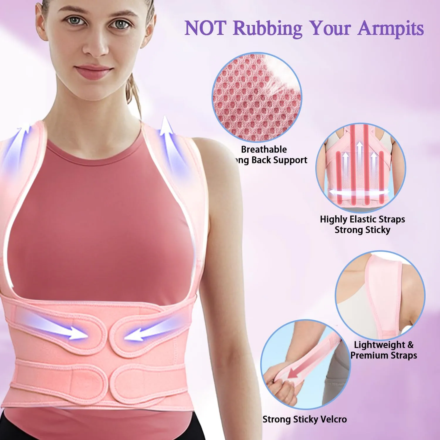 Back Brace Posture Corrector for Women and Men,Adjustable Full Back Brace and Shoulder Straightener,for Back Pain Relief,Hunchback Correction,Scoliosis,Posture Trainer