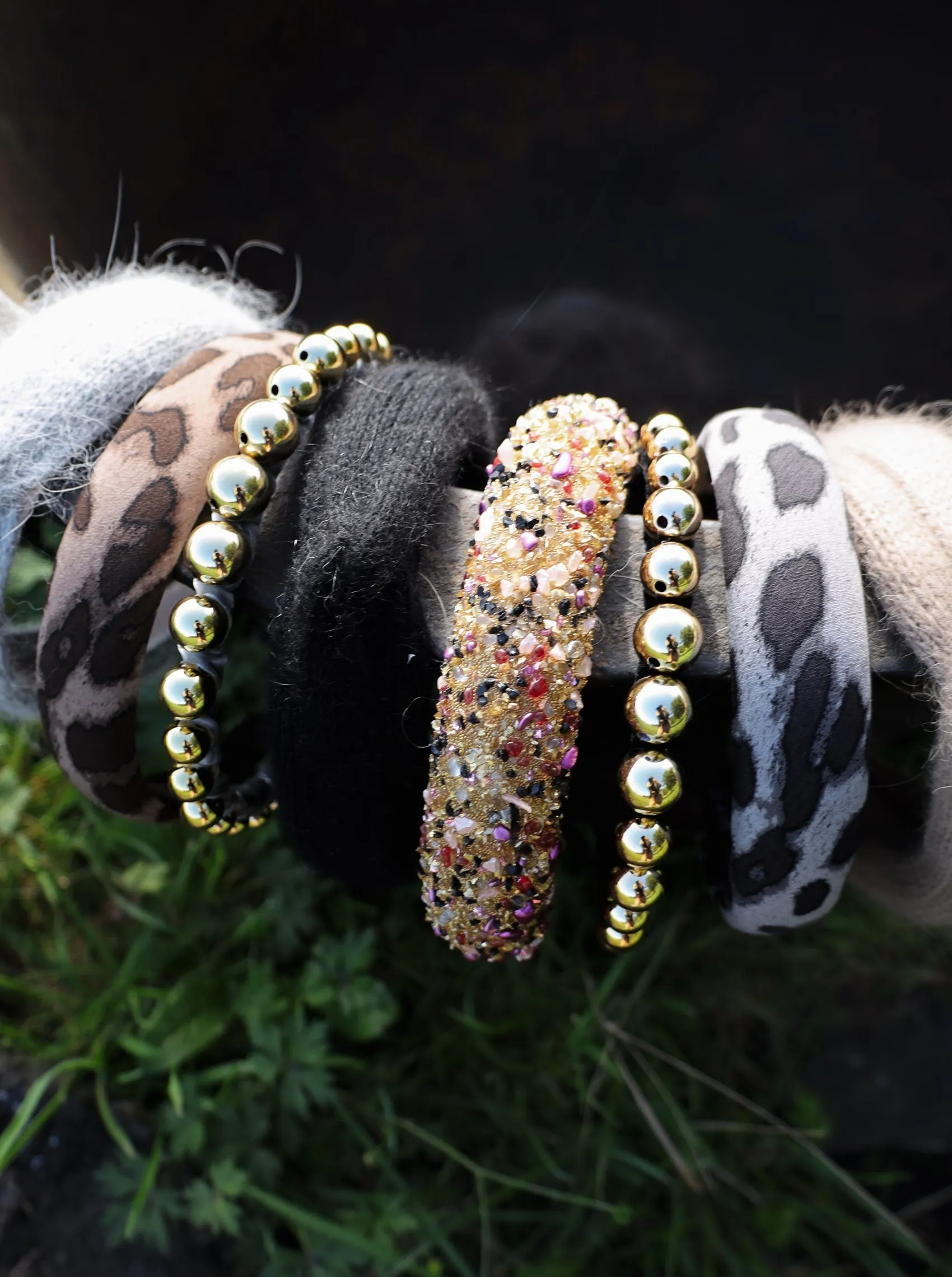 BCSHANAY knitted headband - Frappe