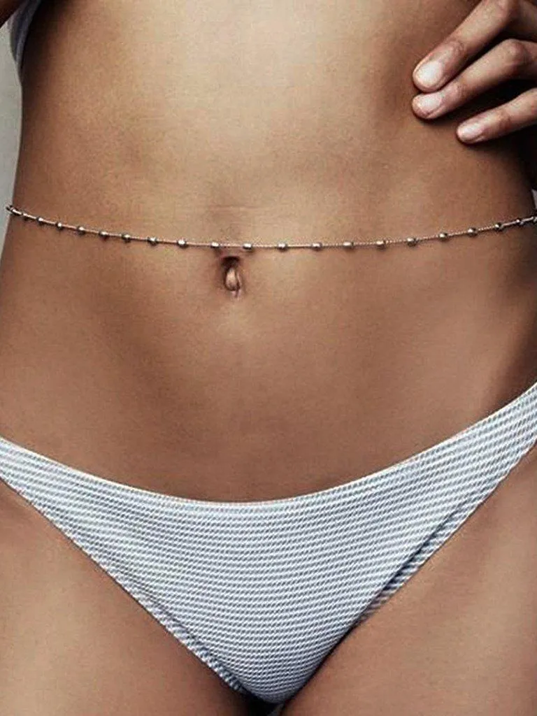 Beaded Detail Waist Chain
