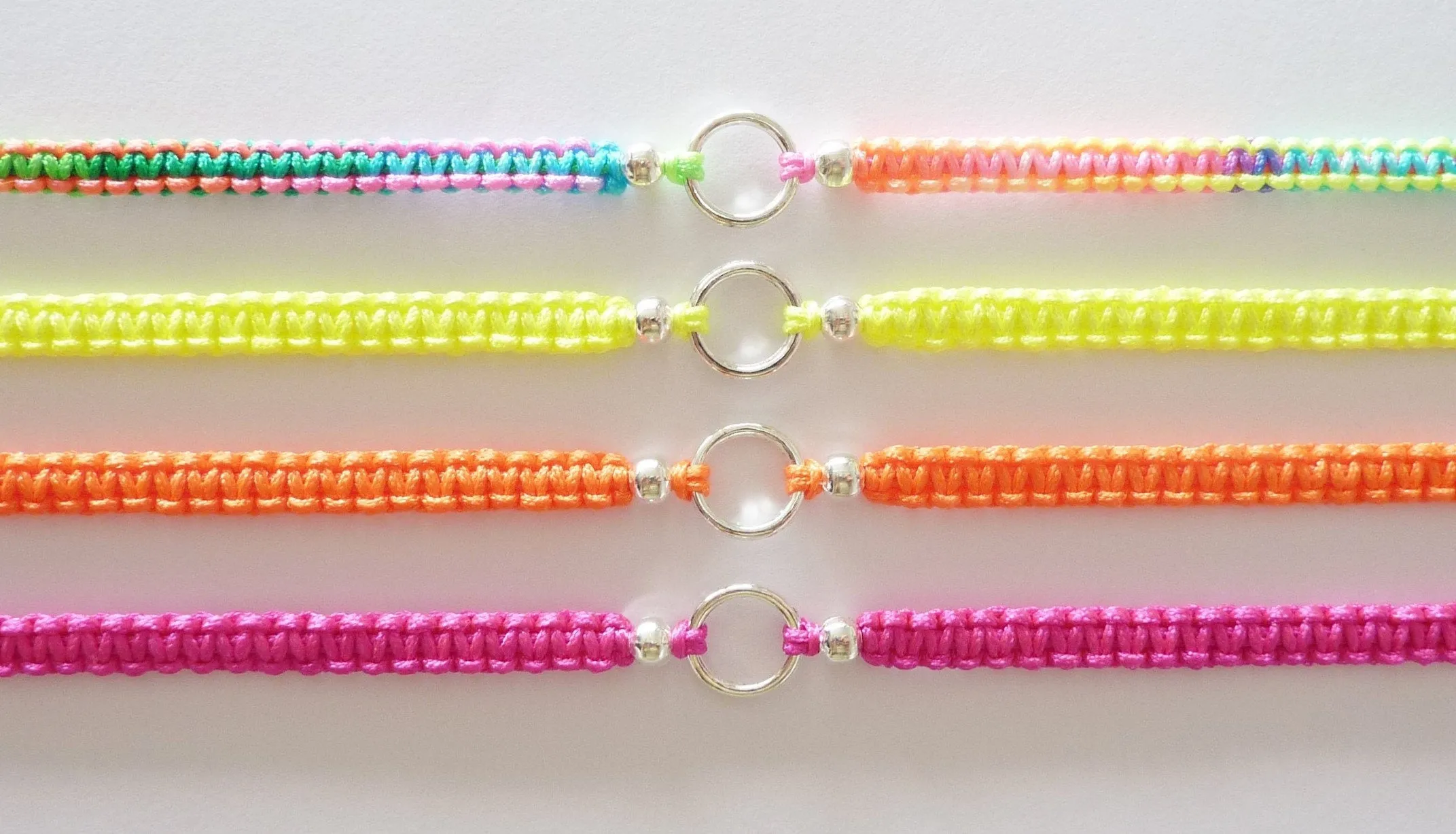 Bee Bracelet - Honey Bee Macrame Charm Bracelet. Friendship Bracelet. Stacking Bracelet. Choice of Colours.