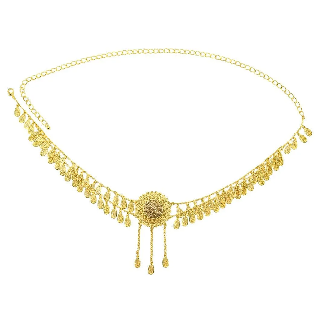 Belly Dance Belt | Belly Dancing Chain | Gold Coin Belly Chain | Arab Style Belly Chain | Tassel Coin Belly Chain | Body Waist Chain Jewelry