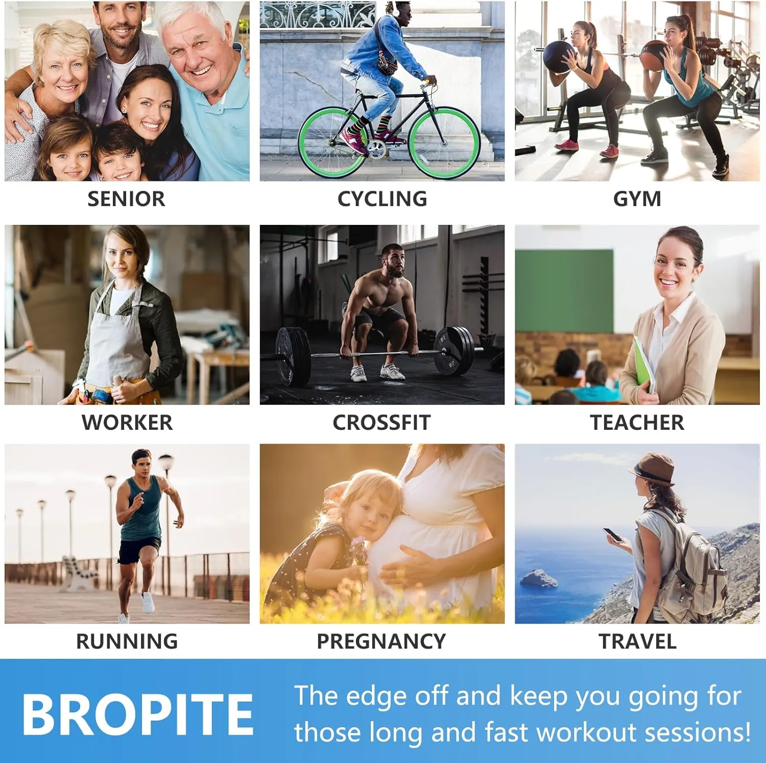 bropite Toeless Compression Socks for Women&Men-2 Pairs Open Toe Compression stocking Support 15-20mmhg Knee High Circulation