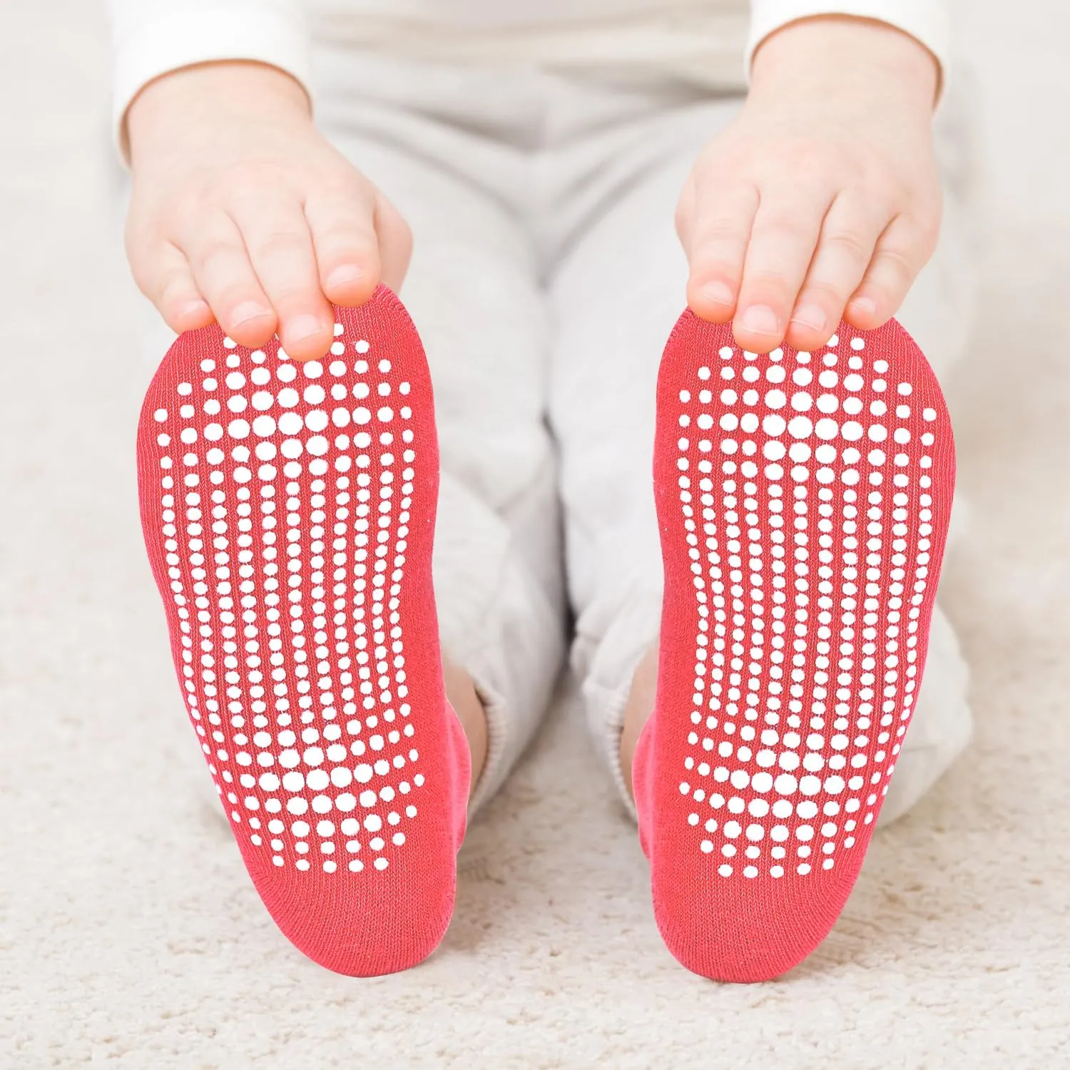ELUTONG Non Slip Toddler Socks 12 Pairs Ankle Socks with Grips for 0-7 Years Toddlers Baby Infant Kids Girls Boys