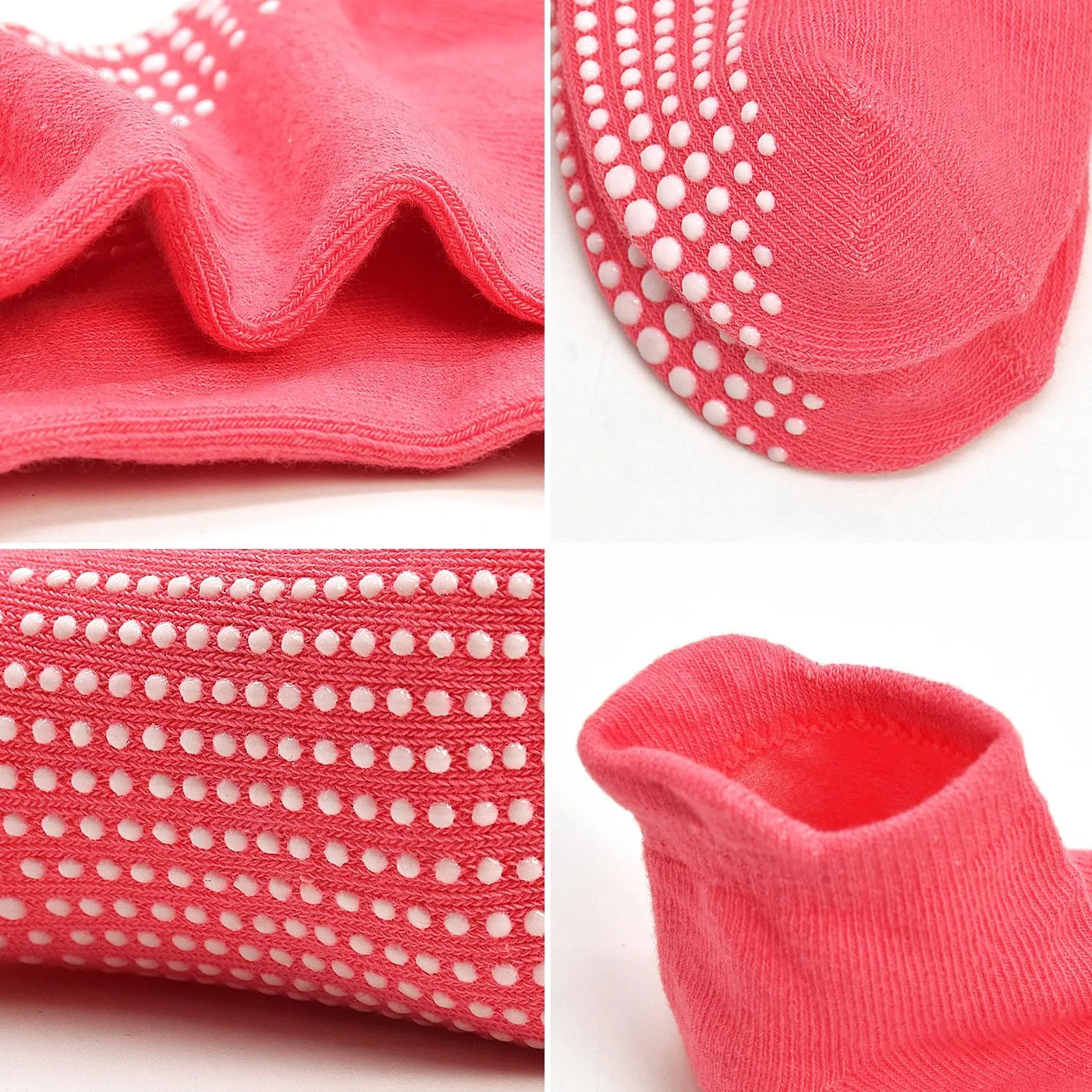 ELUTONG Non Slip Toddler Socks 12 Pairs Ankle Socks with Grips for 0-7 Years Toddlers Baby Infant Kids Girls Boys