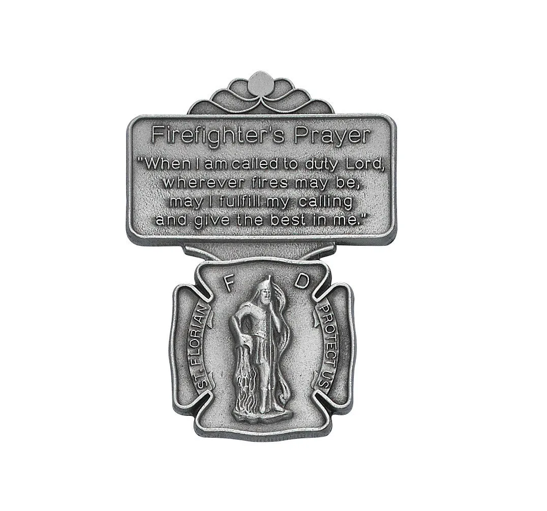 FIREFIGHTER PRAYER VISOR CLIP - VC-861