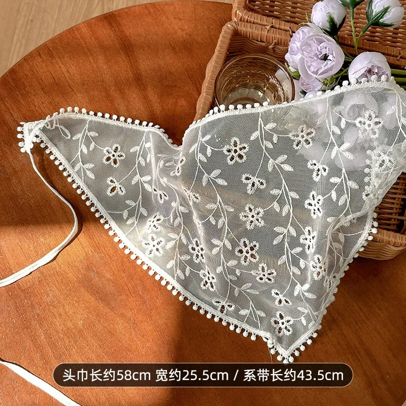 French DIY Handmade Knitted Bandana Hair Tie Headband