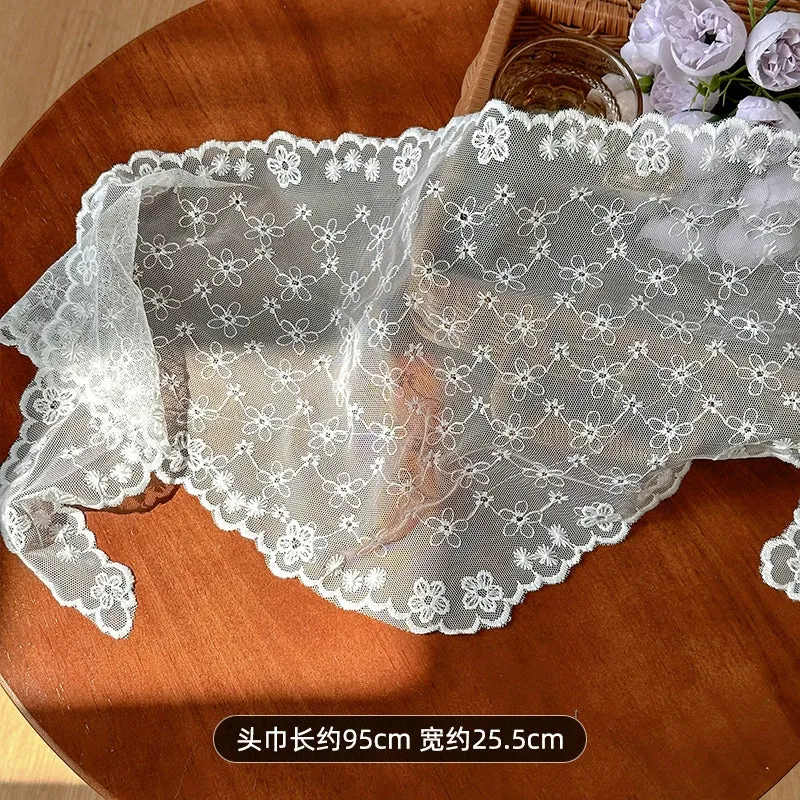 French DIY Handmade Knitted Bandana Hair Tie Headband