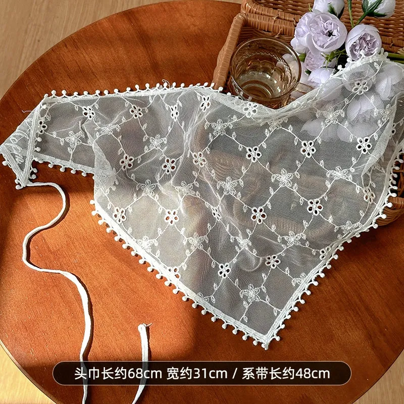 French DIY Handmade Knitted Bandana Hair Tie Headband