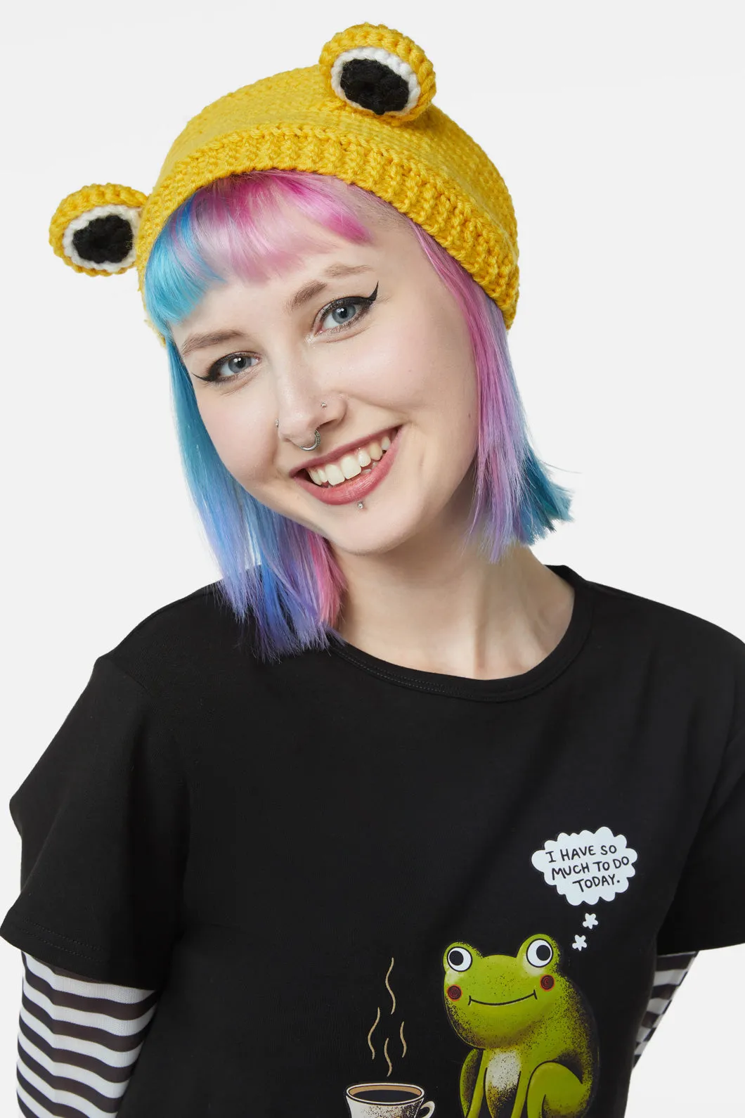 Frog Knitted Headband