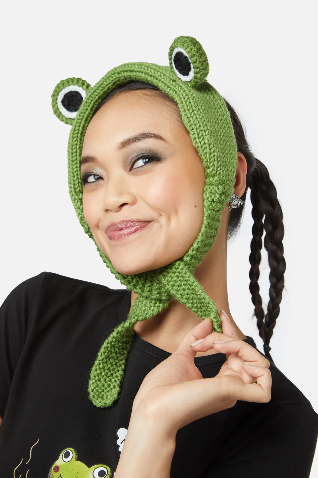 Frog Knitted Headband