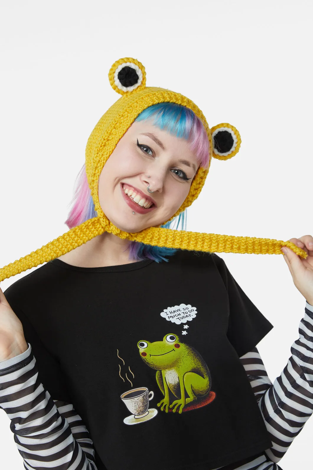 Frog Knitted Headband