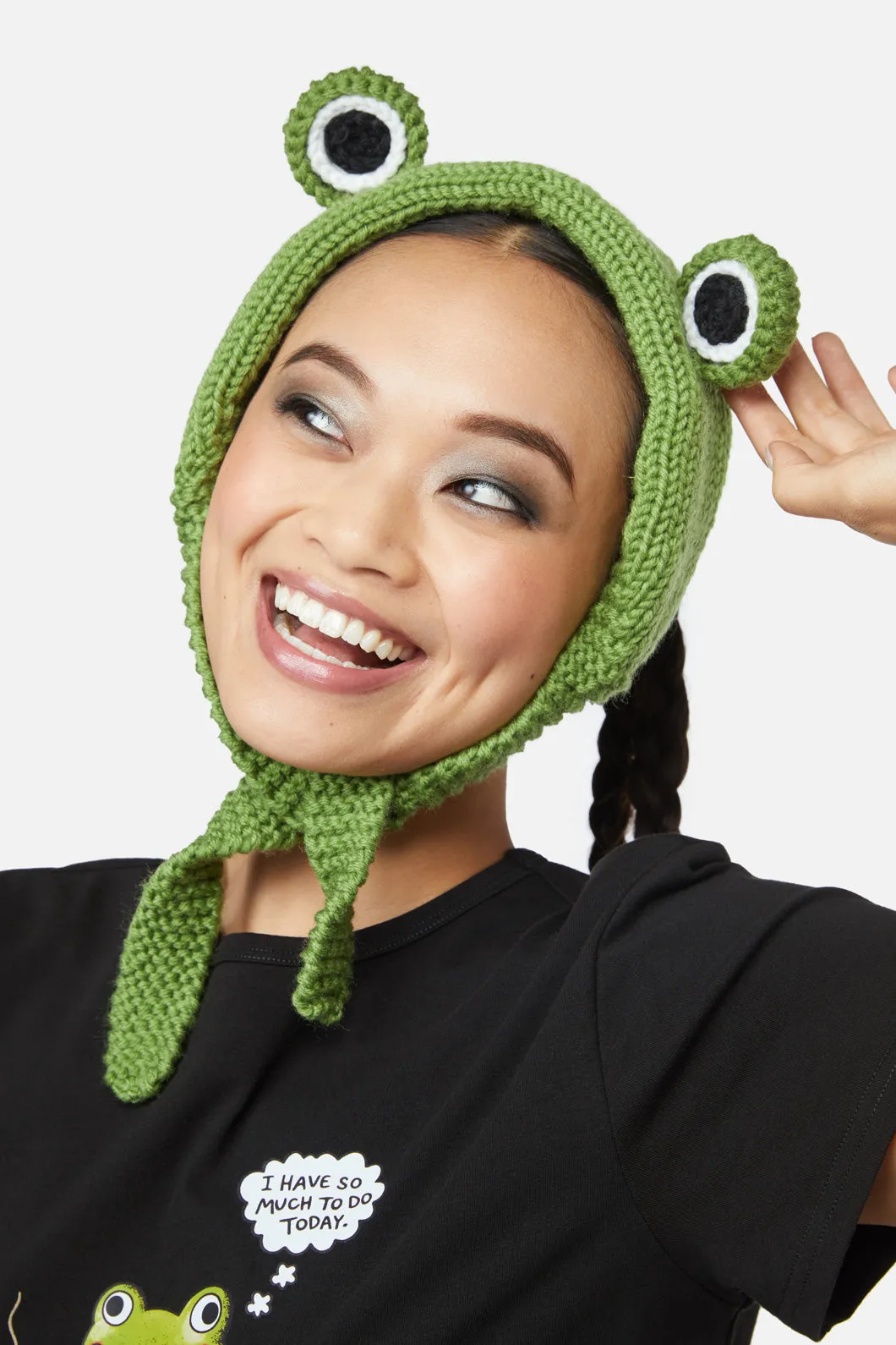 Frog Knitted Headband