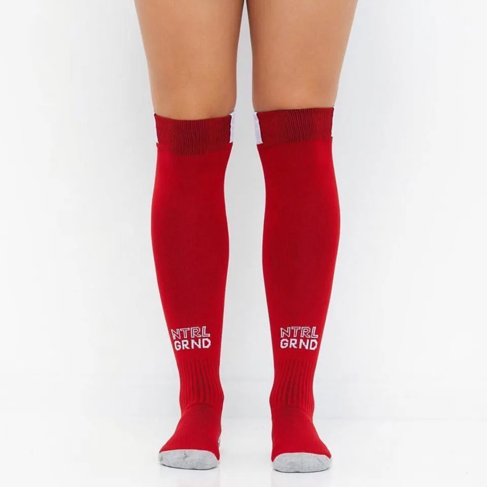 GREEN NTRL GRND FOOTBALL GRIP SOCKS