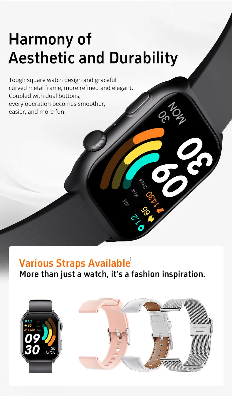 GTS7-Pro Women’s & Men’s Smartwatch for Android & IOS - Health & Fitness (ROSE-GOLD)