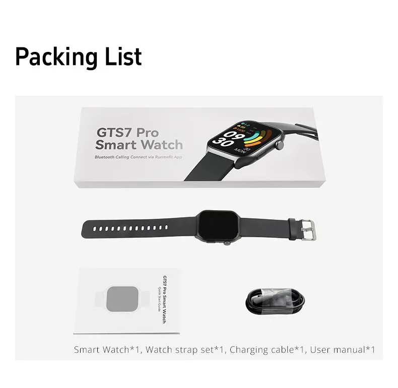 GTS7-Pro Women’s & Men’s Smartwatch for Android & IOS - Health & Fitness (ROSE-GOLD)