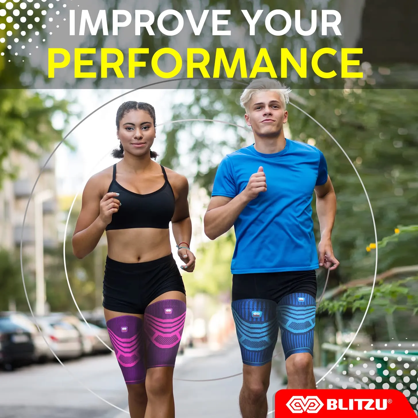 Hamstring Compression Sleeve, Thigh Compression Sleeve for Women and Men, Upper Leg Brace for Groin, Sciatica & Quad Tendonitis, Wrap Support for Recovery, Running, Sports and Workout Black L