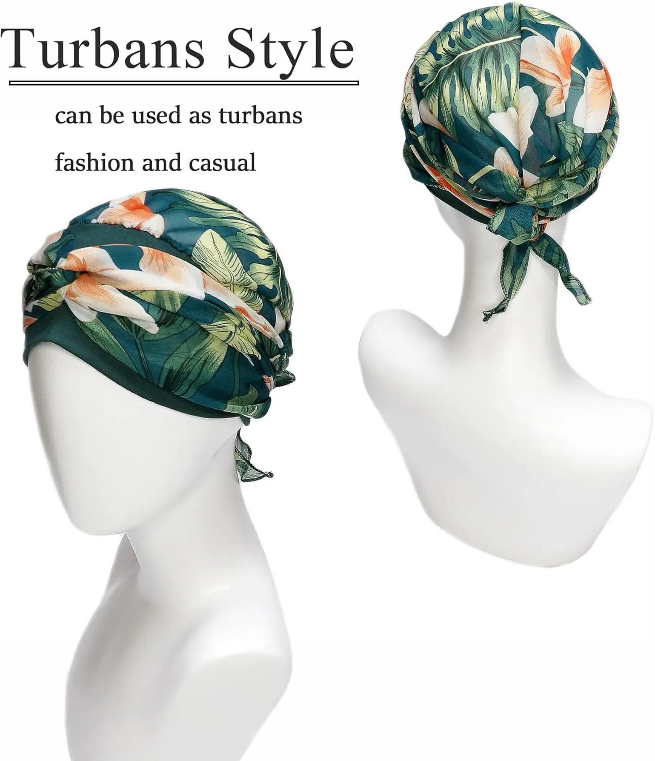 Headwear for Women Sleep Beanie Head Scarf for Bald Wraps Cancer Hats Turbans
