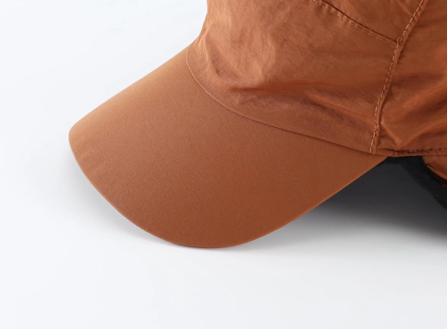 Home Prefer Waterproof Men's Winter Hats with Visor Warm Fleece Lined Baseball Cap Earflaps Trooper Trapper Hat for Men