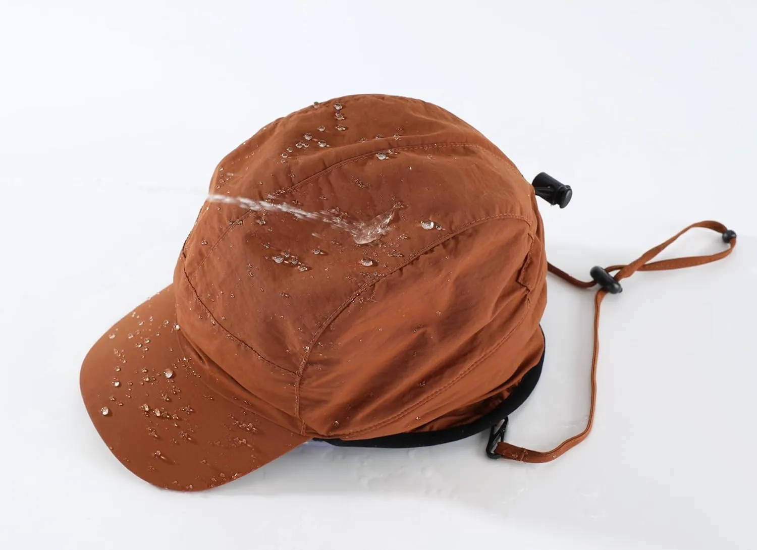 Home Prefer Waterproof Men's Winter Hats with Visor Warm Fleece Lined Baseball Cap Earflaps Trooper Trapper Hat for Men