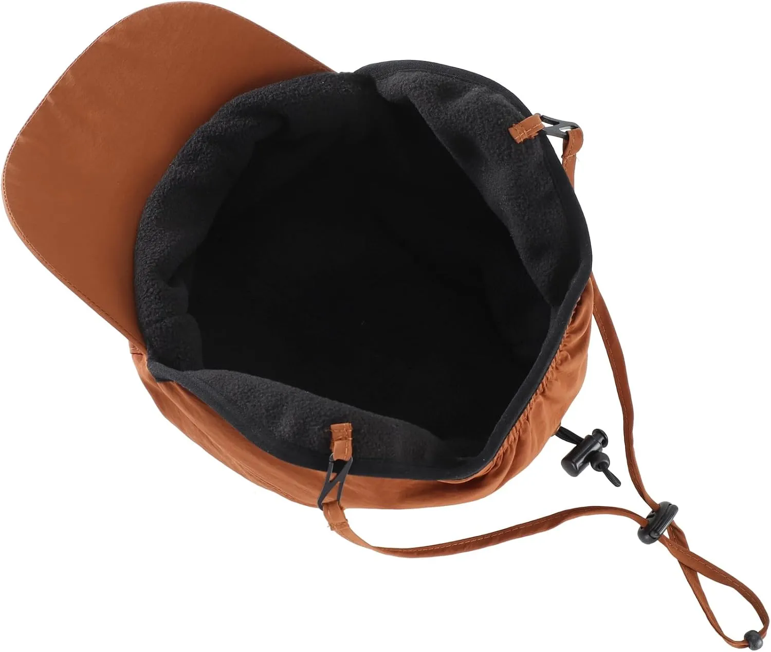 Home Prefer Waterproof Men's Winter Hats with Visor Warm Fleece Lined Baseball Cap Earflaps Trooper Trapper Hat for Men