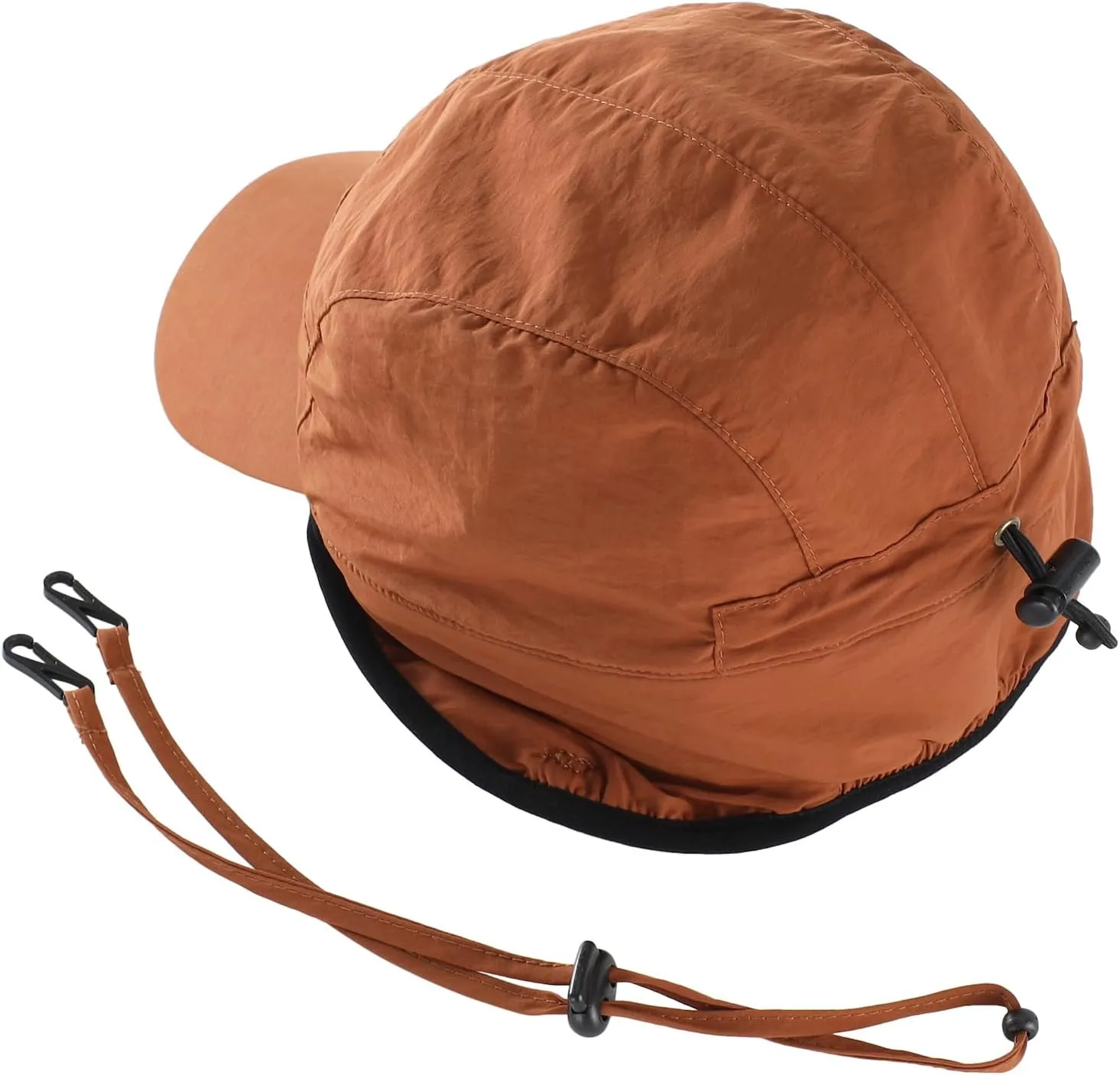 Home Prefer Waterproof Men's Winter Hats with Visor Warm Fleece Lined Baseball Cap Earflaps Trooper Trapper Hat for Men
