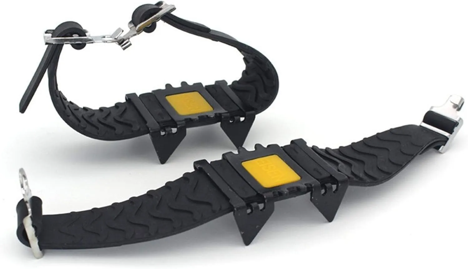 Ice Snow Grips 4 Ice Claw Universal Outdoor Safety Anti-Skid Snow Ice Climbing Shoe Spikes Grips Crampons Cleats Overshoes Traction Ice Grips for Shoes