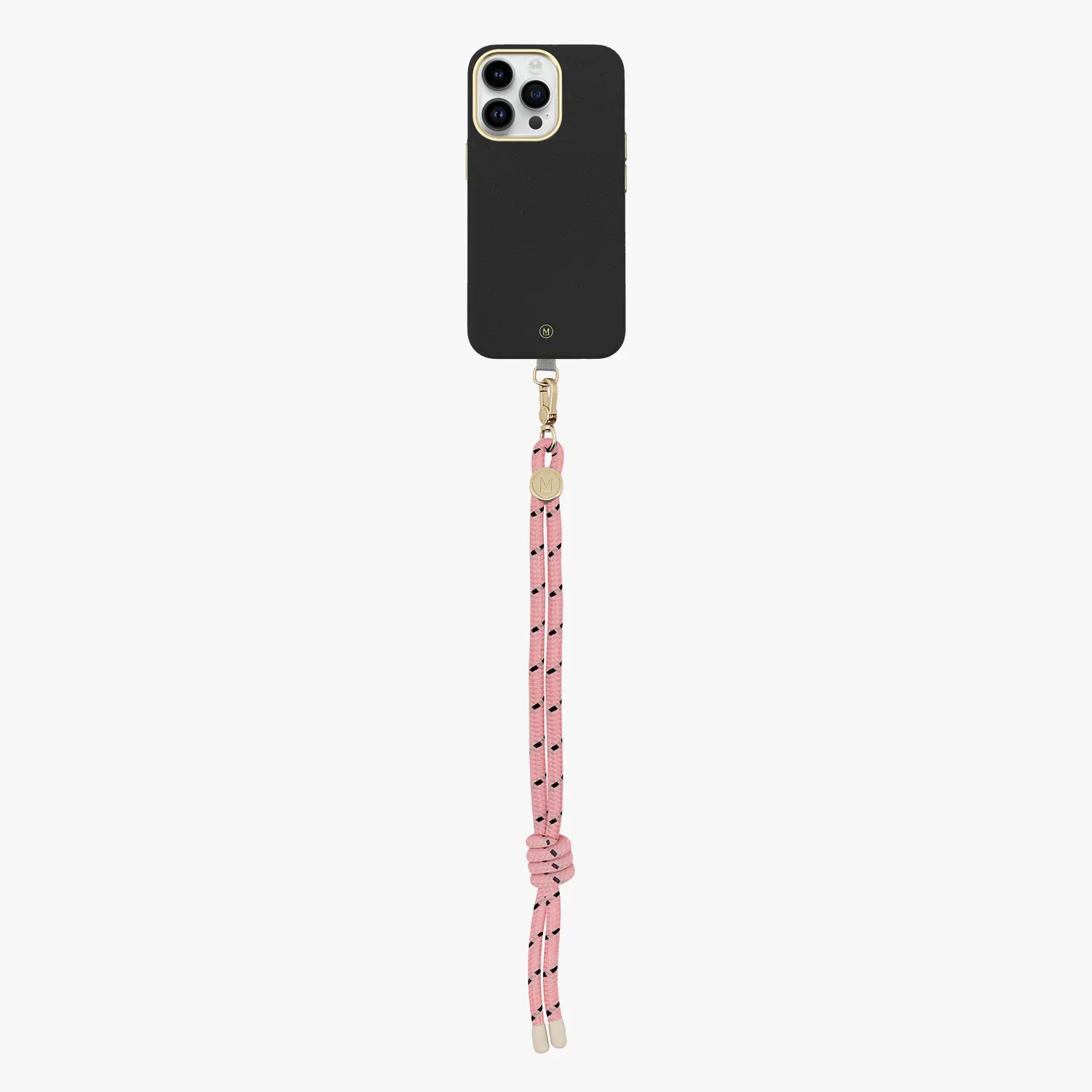 iPhone 13 Pro Leather MagSafe Case with Wrist Rope Strap