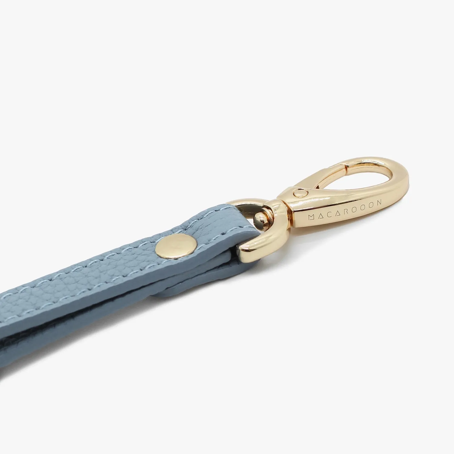 iPhone 15 Leather Sling Card Case with Wrist Leather Strap