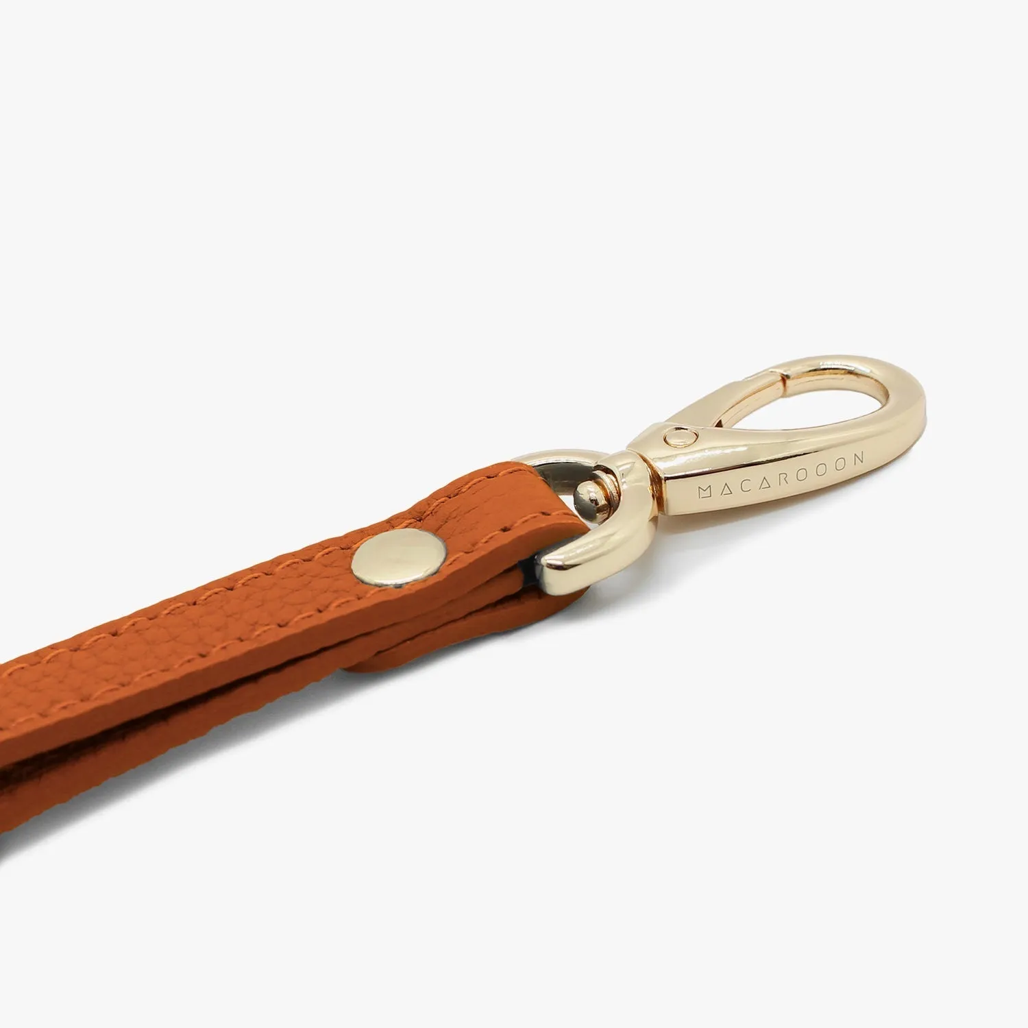 iPhone 15 Leather Sling Card Case with Wrist Leather Strap