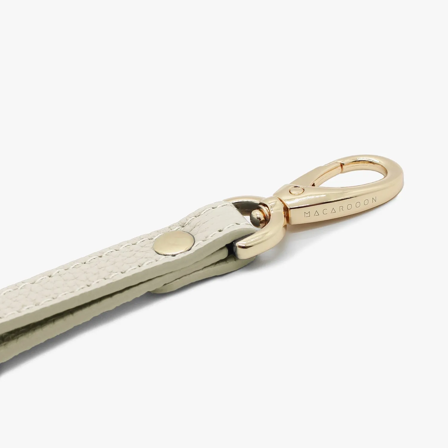 iPhone 15 Leather Sling Card Case with Wrist Leather Strap
