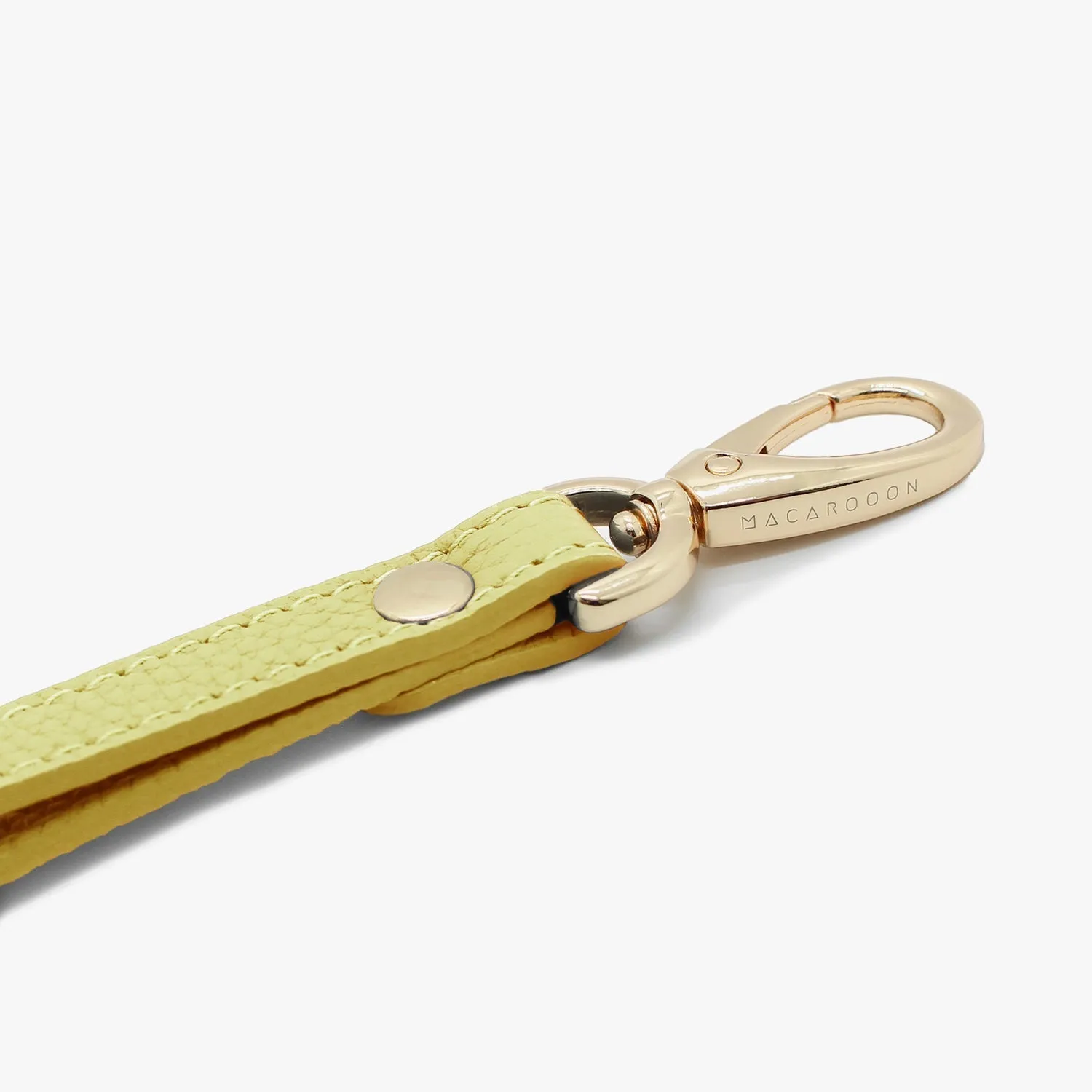 iPhone 15 Leather Sling Card Case with Wrist Leather Strap