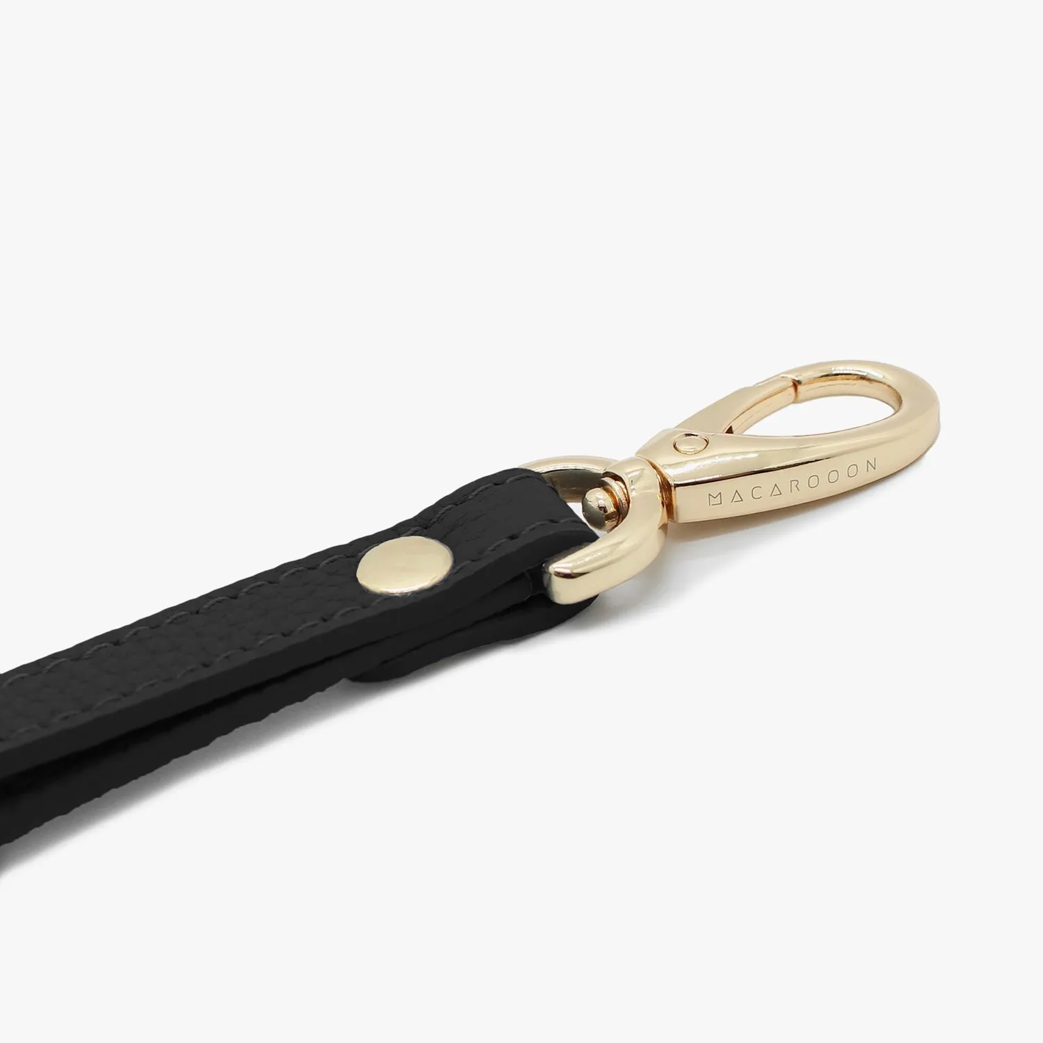 iPhone 15 Leather Sling Card Case with Wrist Leather Strap