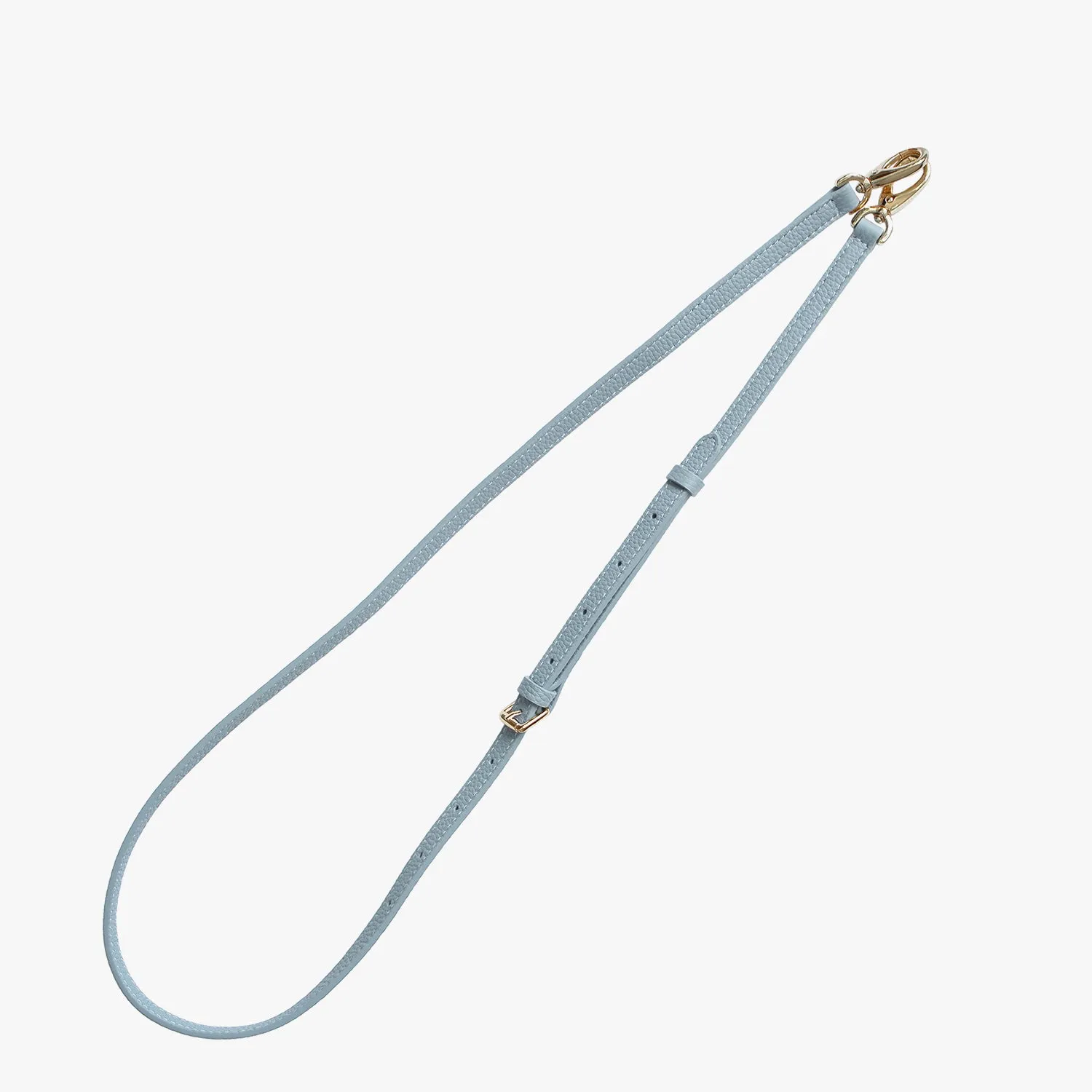 iPhone 15 Pro Leather Sling Card Case with Crossbody Leather Strap