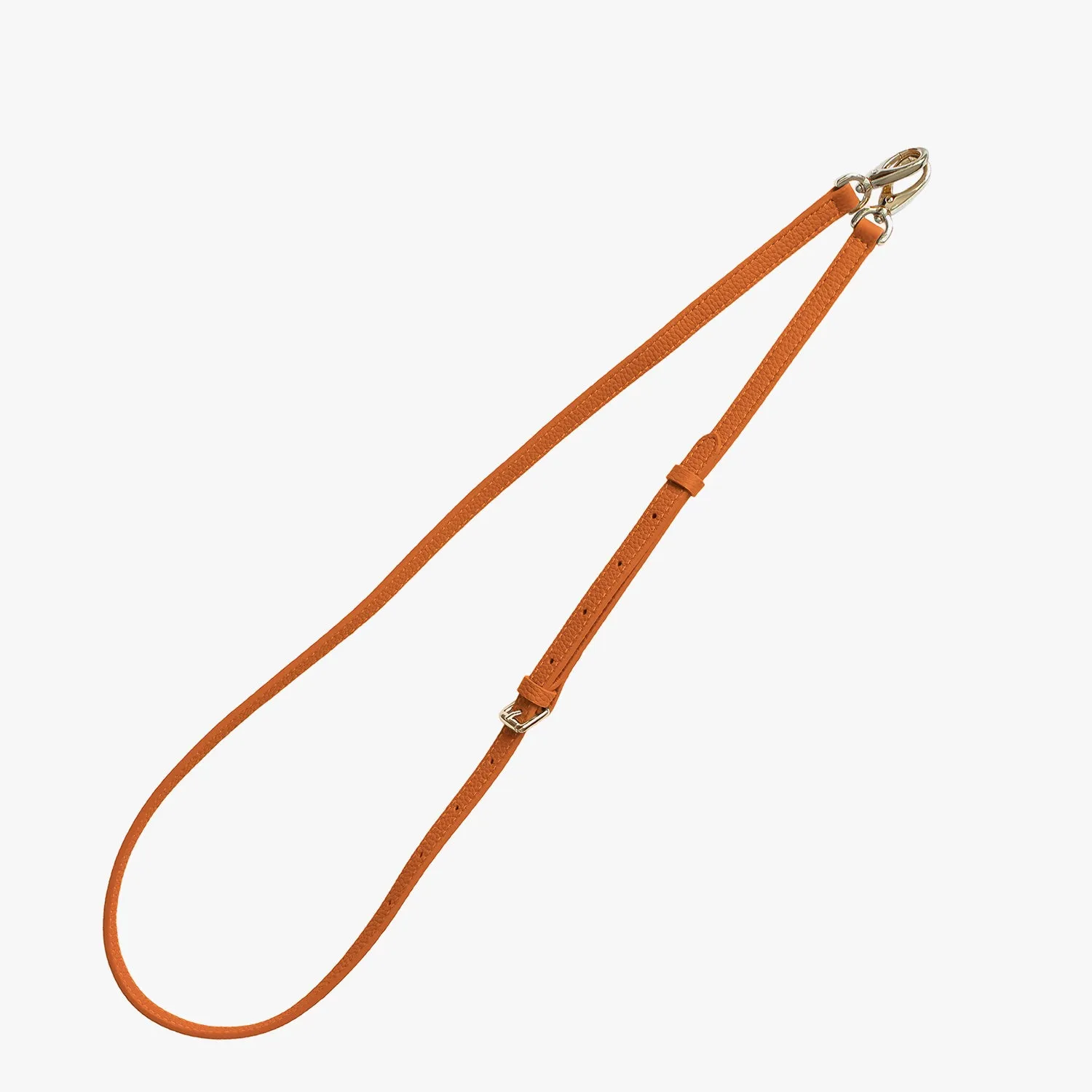 iPhone 15 Pro Leather Sling Card Case with Crossbody Leather Strap