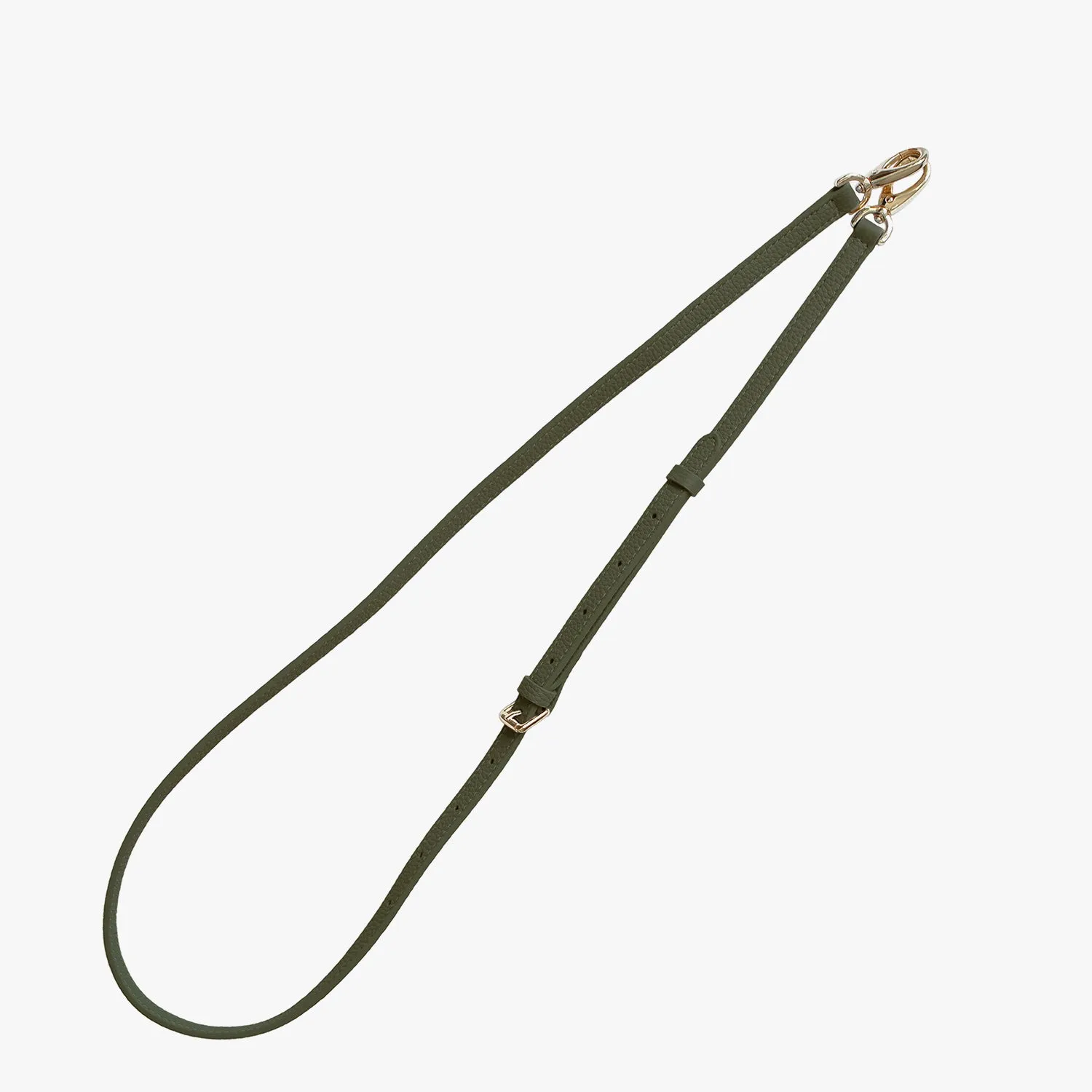 iPhone 15 Pro Leather Sling Card Case with Crossbody Leather Strap