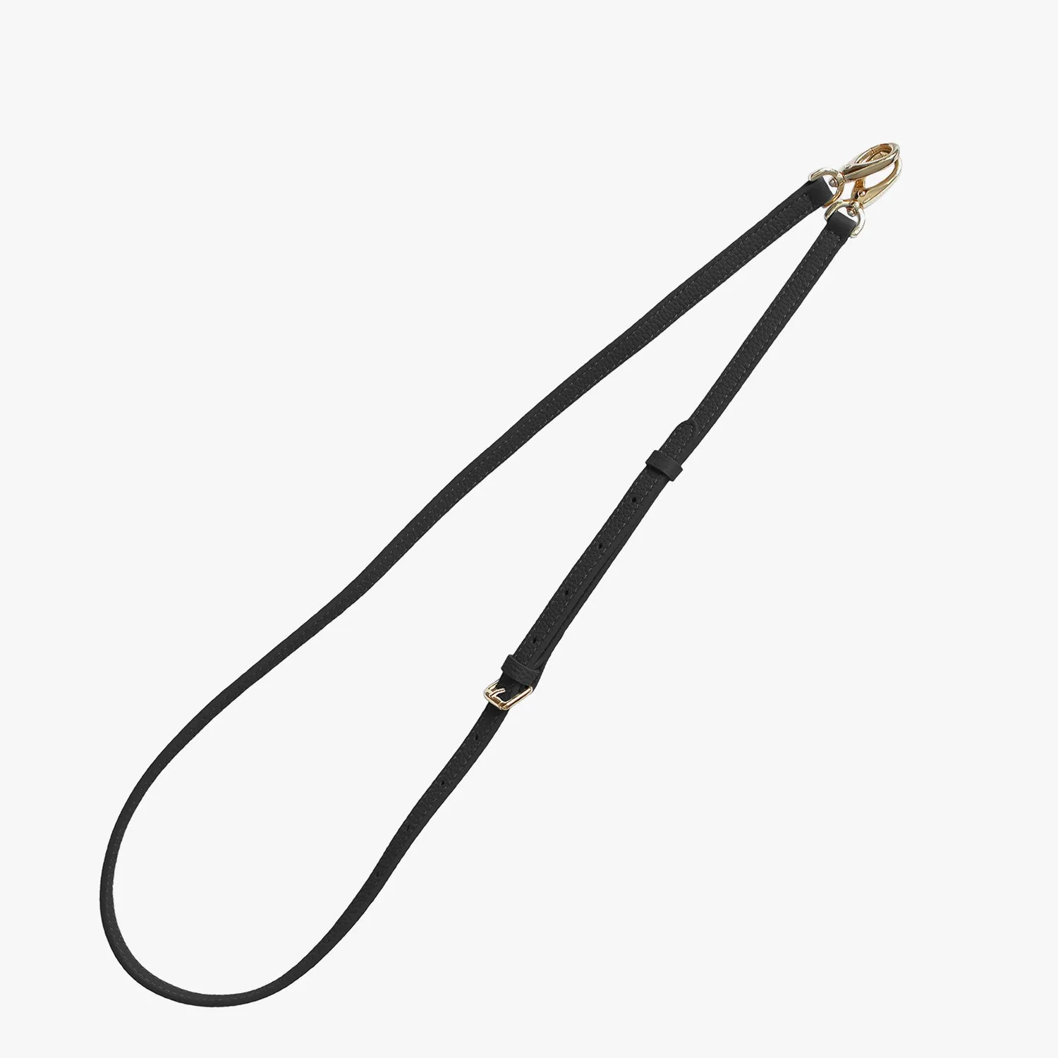 iPhone 15 Pro Leather Sling Card Case with Crossbody Leather Strap