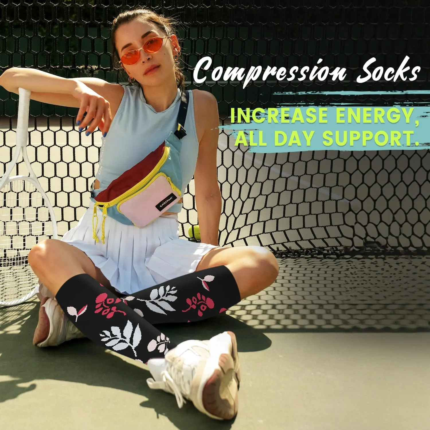 Iseasoo Copper Compression Socks (15-20 mmHg) for Men & Women - Running, Hiking, Cycling, Travel - Improves Circulation