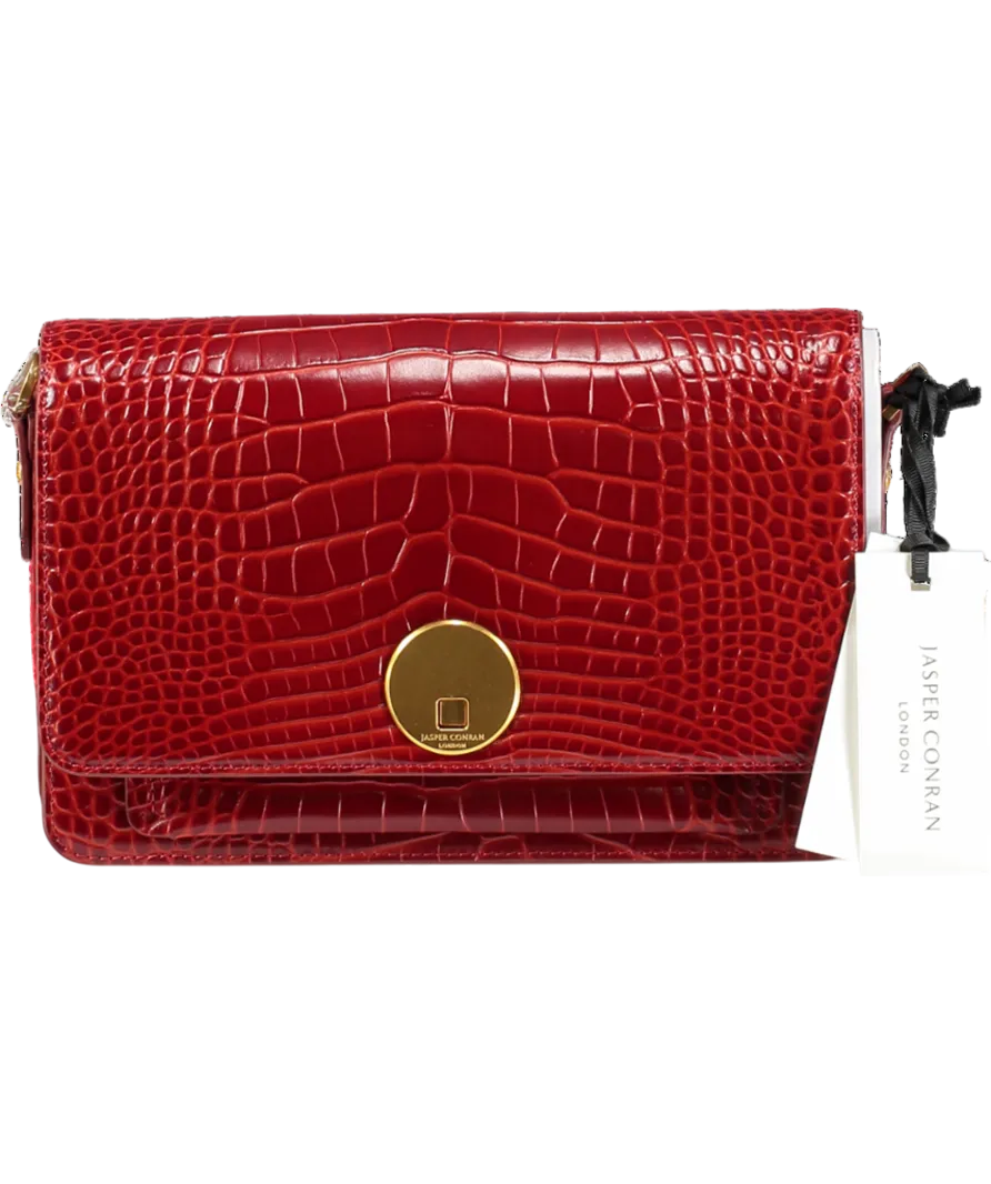 Jasper Conran London Red Leather Multi Strap Bag