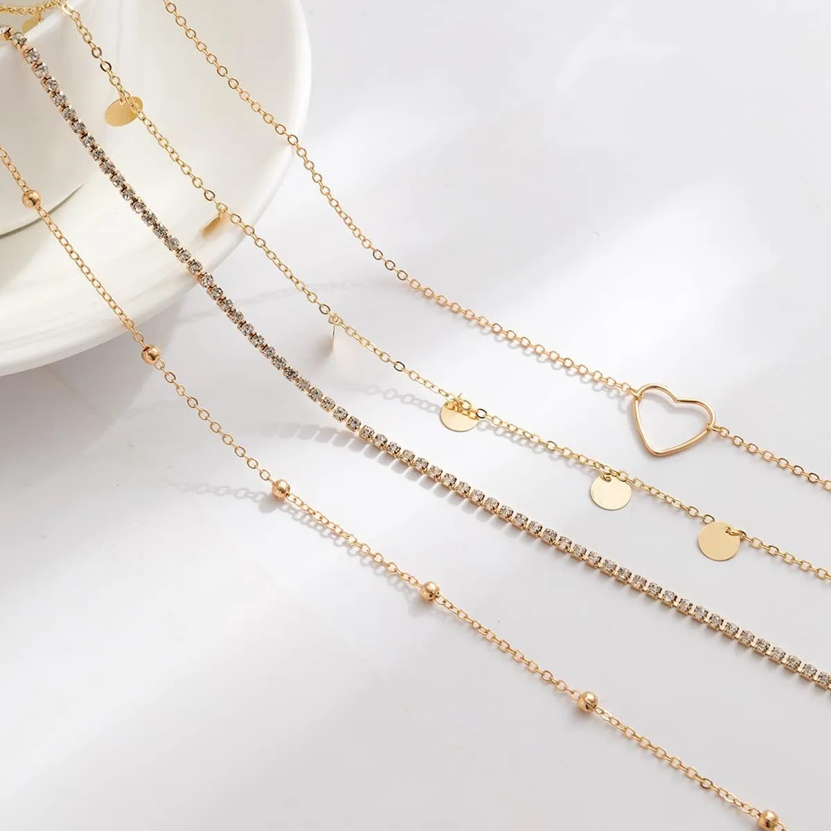 JFORYOU Waist Chain for Women Layered Belly Chain for The Waist Adjustable Waterproof Sexy Bikini Satellite Beads Chain Summer Non Tarnish Body Chain Jewelry for Women