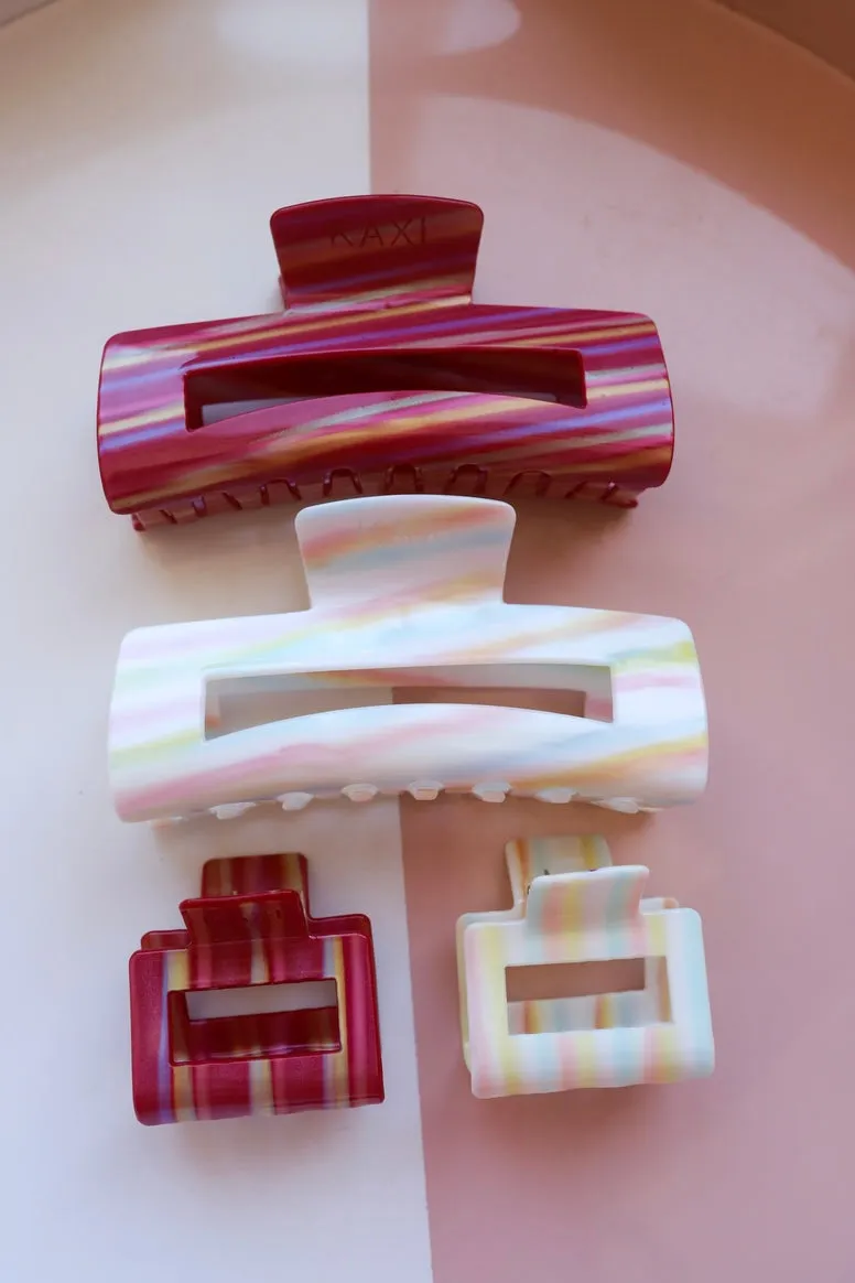 kaxi acrylic rectangle claw clip
