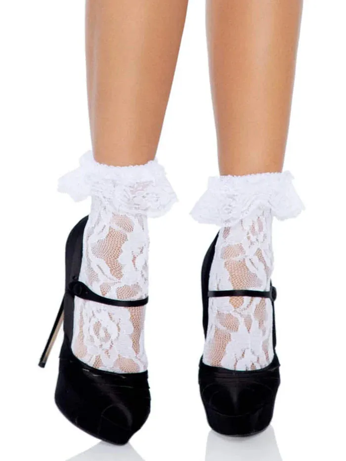 Lace Ankle Socks 4-colors 3030