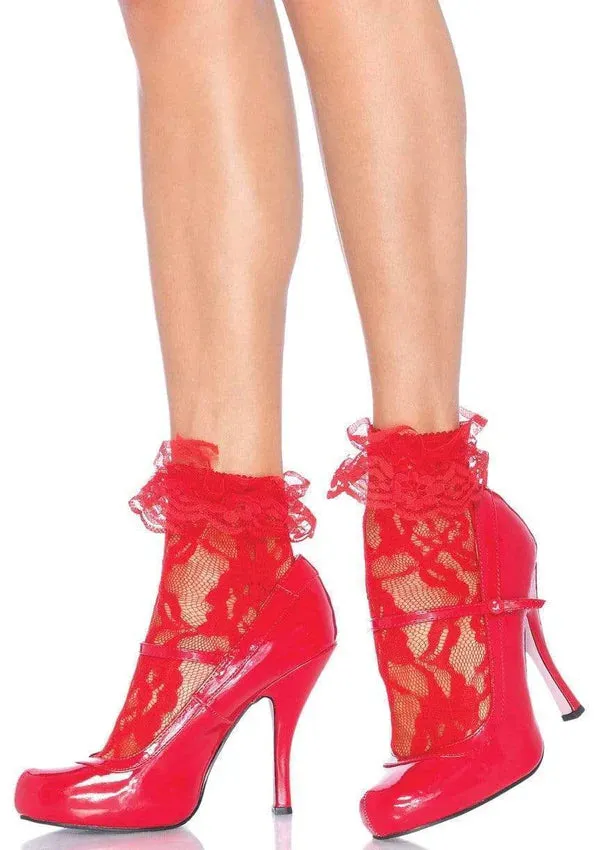 Lace Ankle Socks 4-colors 3030