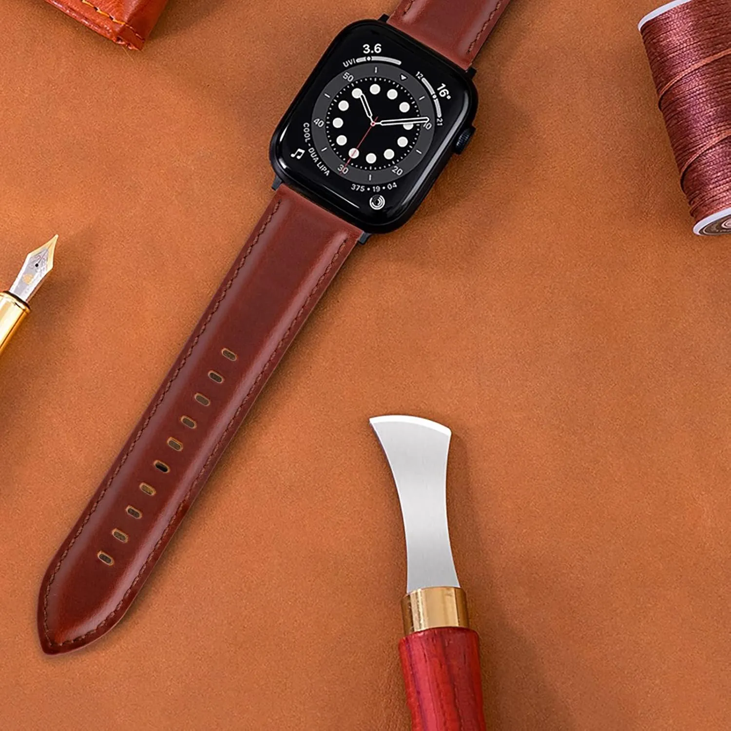 Leather Watch Bands Quick Release, Elegant Top Grain Leather Watch Straps for Men & Women, Choice of Color & Width - 18mm, 19mm, 20mm, 21mm or 22mm Wristbands Bracelet for Watch & Smartwatch