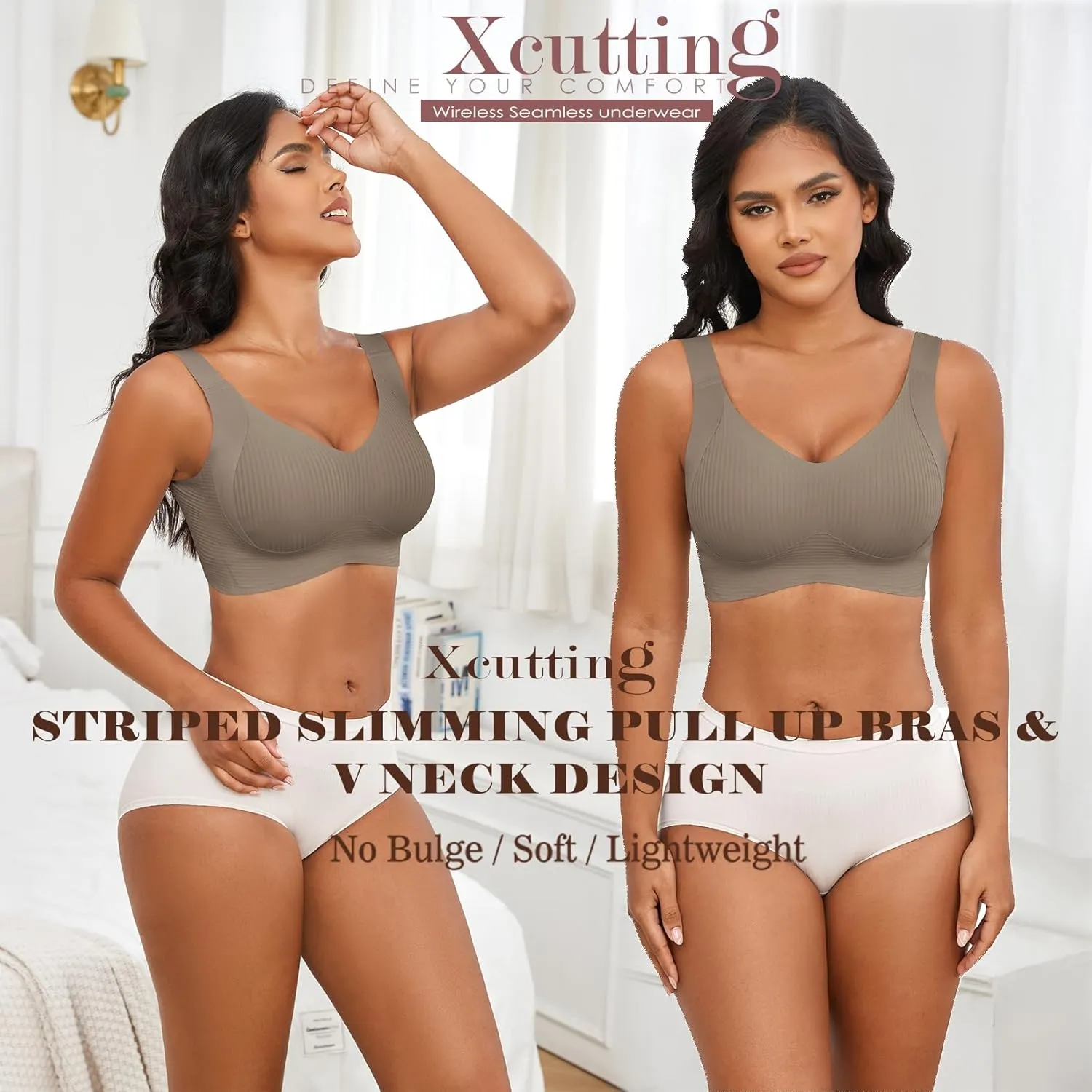 Plus Size Bras for Women No Underwire Full Coverage Everyday Bra Comfortable Wireless Padded Bras